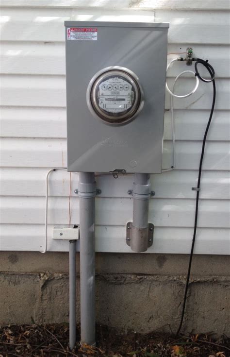 electric meter box mounting height|exterior electrical meter box.